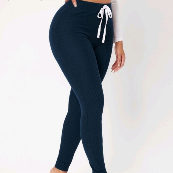 SHEIN Pants - SHEIN SOILD KNOT SWEATPANT